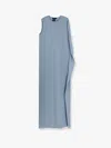 Max Mara Odessa Silk Long Dress In Blue