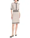 Max Mara Odissea Knitted Wool & Cashmere-blend Dress In Neutral