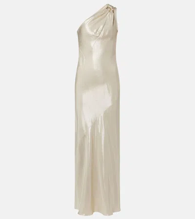 Max Mara Odissea One-shoulder Gown In White