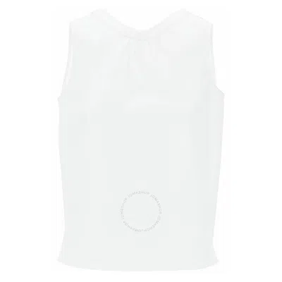 Max Mara Ofelia Sleeveless Poplin Top In White