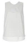Max Mara Ofelia Sleeveless Poplin Top In White