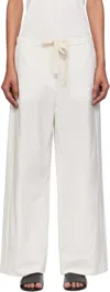 Max Mara Off-white Argento Trousers In White