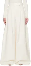 Max Mara Off-white Avoriaz Trousers In 005 Vanilla