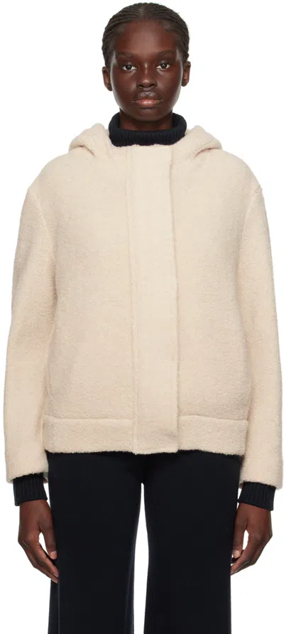Max Mara Off-white Cacao Jacket In 001 Albino