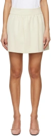Max Mara Off-white Nettuno Miniskirt In 2 Ivory