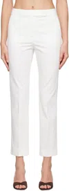 Max Mara Off-white Okra Trousers In Multi
