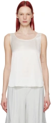 MAX MARA OFF-WHITE PAN TANK TOP