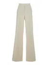 Max Mara Off White Regular Flat Front Pants In Neutral