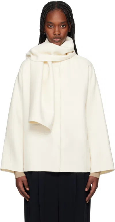 Max Mara Off-white Udente Jacket In 003 White