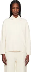 Max Mara Off-white Vand Polo In 001 Silk