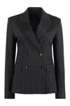 Max Mara Ofride Knitted Blazer In Black