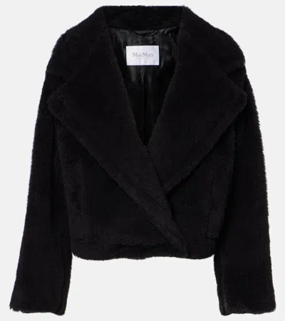 MAX MARA OGGERI ALPACA, WOOL, AND SILK TEDDY COAT