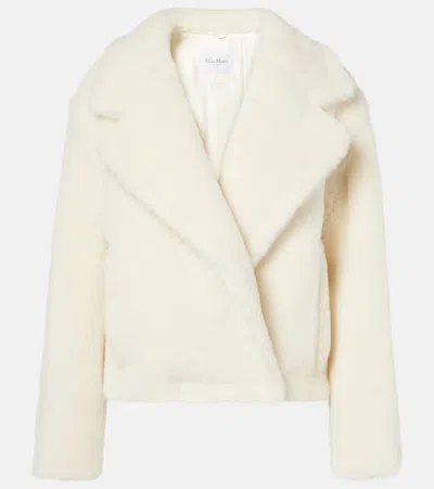 MAX MARA OGGERI ALPACA, WOOL, AND SILK TEDDY COAT