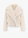 Max Mara Oggeri Teddy Camel Hair And Silk-blend Jacket In White