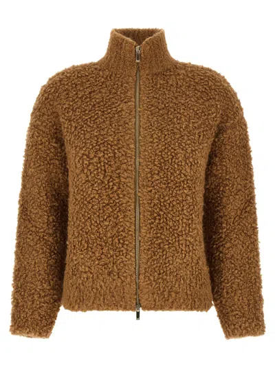 Max Mara Oggetti Cardigan In Brown