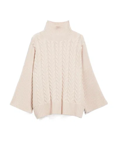 Max Mara Okra Cashmere Jumper In Nude