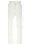 Max Mara White Cotton Okra Pants In White