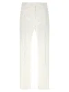 Max Mara White Cotton Okra Pants In White