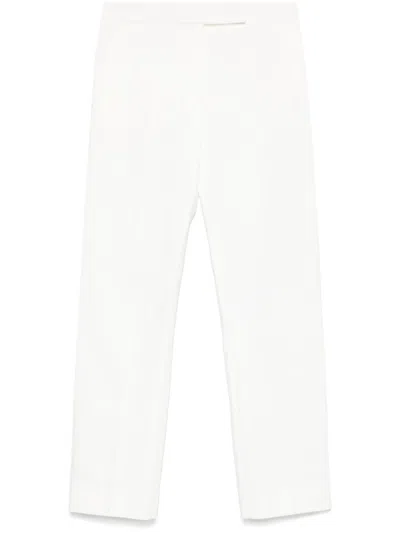 Max Mara Okra Trousers In White