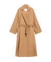 Max Mara Wool Cashmere Long-sleeved Coat In Nude