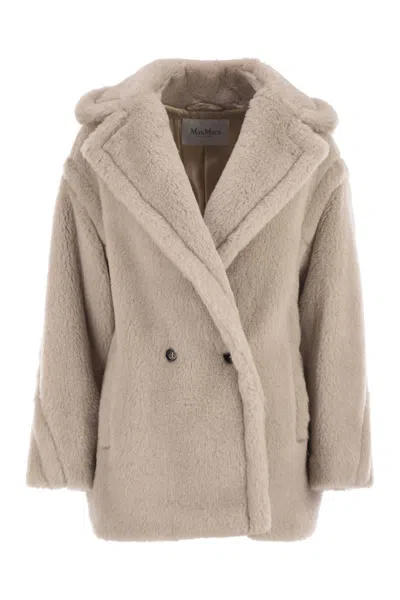 Max Mara Olga - Teddy Bear Icon Coat Short In Alpaca And Wool In Neutral