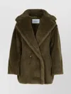 Max Mara Olga Dark Green Alpaca Blend Coat