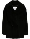 Max Mara Long-sleeved Coat In Black