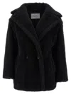 Max Mara Olga Fur Black In Black