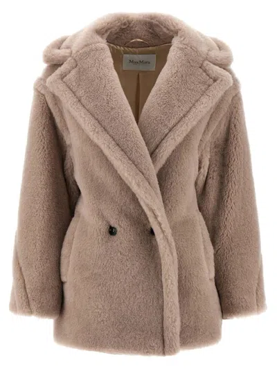 Max Mara Olga Fur Beige In Brown
