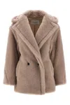 Max Mara Olga Fur Beige In Nude