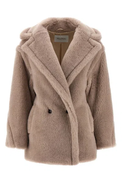 Max Mara 'olga' Coat In Nude