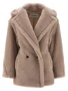 Max Mara Olga Fur Beige In Brown