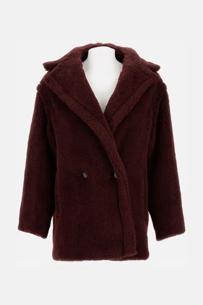 Max Mara Olga Teddy Short Coat In White