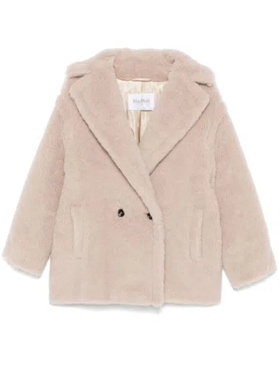 Max Mara Olga Wool Coat In Neutral