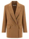 Max Mara Olimpia Double-breasted Blazer In Brown