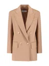 Max Mara Olimpia Double-breasted Blazer In Brown