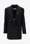 Max Mara Jacket Back Vent Buttoned Cuffs Flap Pockets In Black