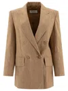 Max Mara Gerla Linen Jacket In Brown