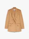 Max Mara Olimpia Jacket In Sable Camel In Brown