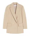 Max Mara Olimpia Jacket In Stretch Canvas In Neutral
