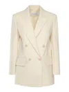 Max Mara Olimpia Stretch Canvas Jacket In Neutral