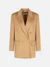 Max Mara 'olimpia' Zibelline Camel Jacket In Brown