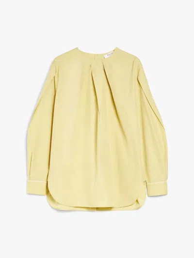 Max Mara Olinto Shirt Lime In Yellow