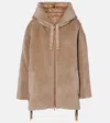 Max Mara Olivia Reversible Alpaca And Wool Down Jacket In Brown