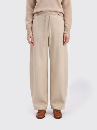 Max Mara Olmo Wide-leg High-waisted Technical Fabric Jogging Trousers In Neutral