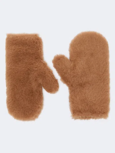 MAX MARA MAX MARA OMBRAT2 GLOVES CAMEL