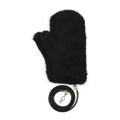 Max Mara Ombrato Moffola Teddy Muff Women In Black