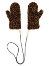 Max Mara Ombrat Leopard-pattern Mittens In Animal Print