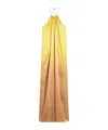 Max Mara Halter Neckline Backless Dress In Multi