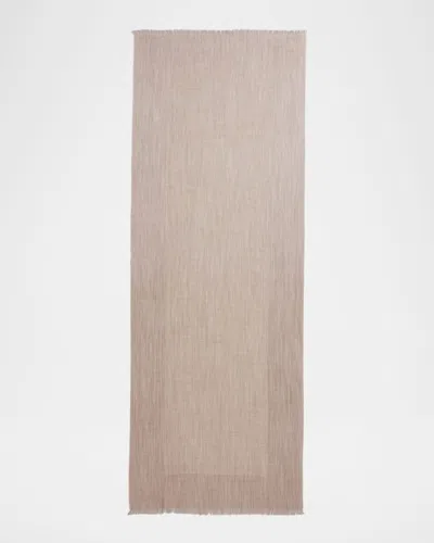 Max Mara Ombre Wool Scarf In Neutral